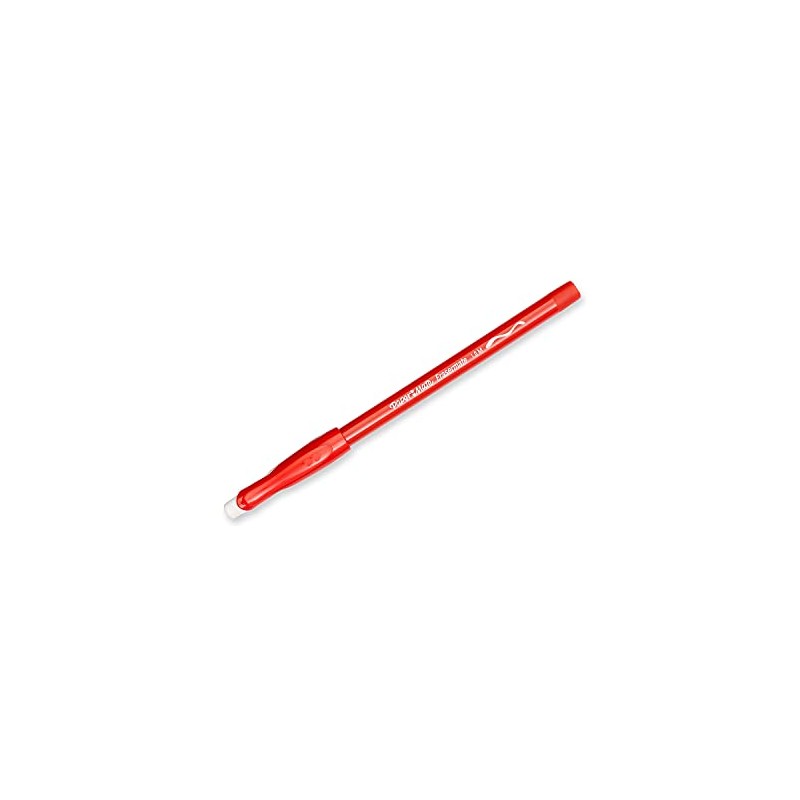 Paper Mate Erasermate Stick Medium Tip Ballpoint Pens, 5 Red