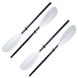 Seamander 4-Piece Quick Release Adjustable Kayak River Paddles (White-(4 Piece), 96")