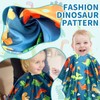 Katyjun Children's Hairdressing Cape, Dinosaur Cutting Cape, Hairdresser, Green