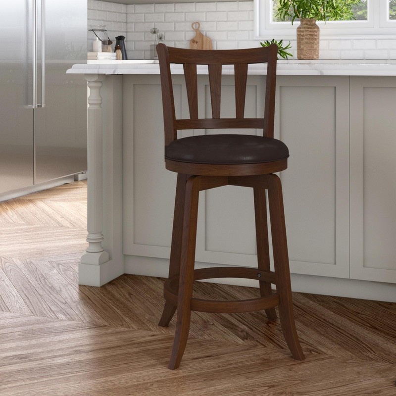 Hillsdale Presque Isle Swivel Stool, Counter Height, Cherry