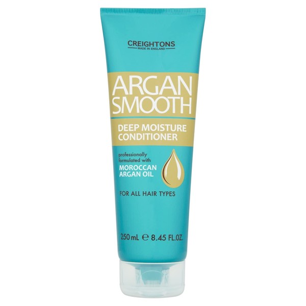 Creightons Argan Smooth Moisture Rich Conditioner (250ml) - Professionally Formulated with Argan Oil from Morocco. Replenishes Moisture for Strength and Shine. For All Hair Types