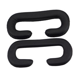 Angoily 2pcs Pu Leather Cushion for Vive Sponge Vr Eye Mask Pad Breathable Face Replacement Cover