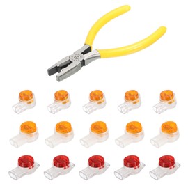 sourcing map UY/UR/UB Wire to Wire Connector K1/K2/K3 Corrosion-Resistant Moisture-Proof Connector with Crimping Pliers for Weak Current Wire Connection