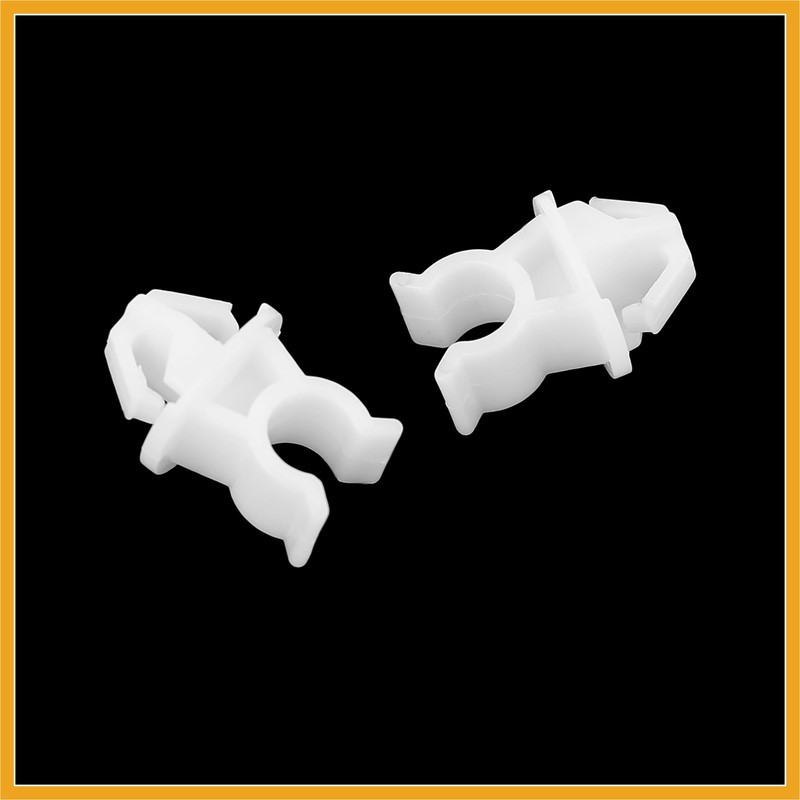 Partuto 5pcs Car White Hood Prop Rod Support Rivet Clips