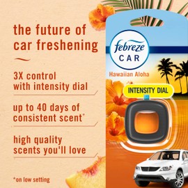 Febreze Car Odor-Fighting Air Freshener Vent Clip, Hawaiian Aloha, 1 count, .06 oz