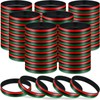 Sratte 60 Pcs Black History Month Bracelets Bulk Juneteenth Rubber