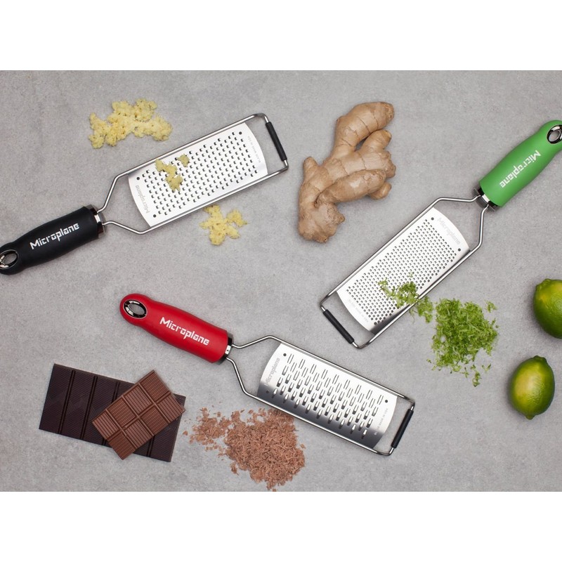 Microplane Gourmet Grater Fine Coarse Very Coarse Star Blade Rasp