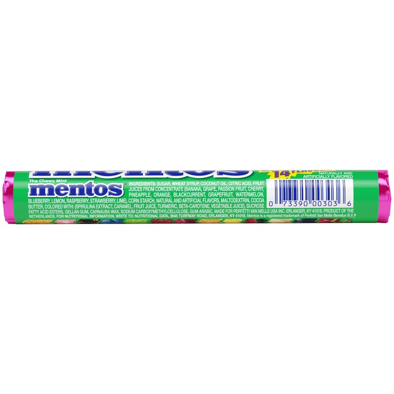 Mentos Chewy Mint Candy Roll, Discovery 14 Assorted Fruit Flavors,