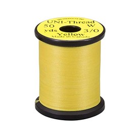 teximuko (Tiemco) Uni 3/0 50yds. yunisureddo Yellow