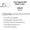 Aka Gioielli® - Flat Figaro Chain 4.4 mm 925 Sterling