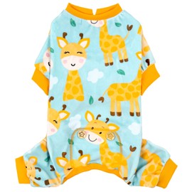 KYEESE Pijamas Para Perros Ropa Suave Para Perros Pijamas De Jirafa Para Perros Mono Para Perros Pijamas Para Perros Pequeños Disfraz Cómodo Para Perros Abrigo Para Perros Pijamas Elásticos Para Perro