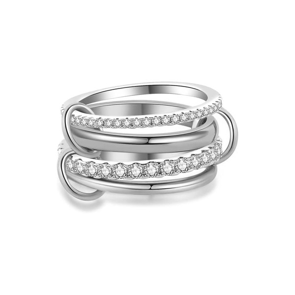 Gold Stacking Rings for Women Non Tarnish Dainty 18K Gold
