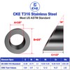 CKE 30 Pack 3/8" Black Angle Beveled Washers for Cable