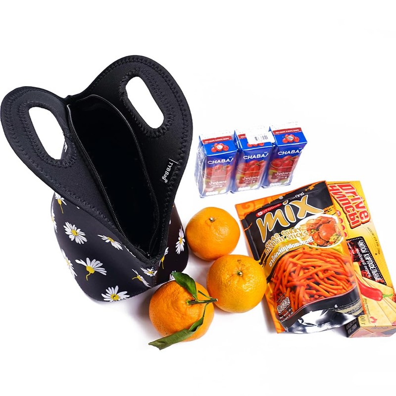 Insulated Neoprene Lunch Bag for Women,Men and Kids, Reusable Soft