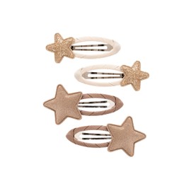 Star Pair Hair Clip Set | Gold Rush / Mocha