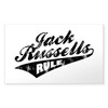 CafePress Jack Russells Rule Rectangle Bumper Sticker Car Decal