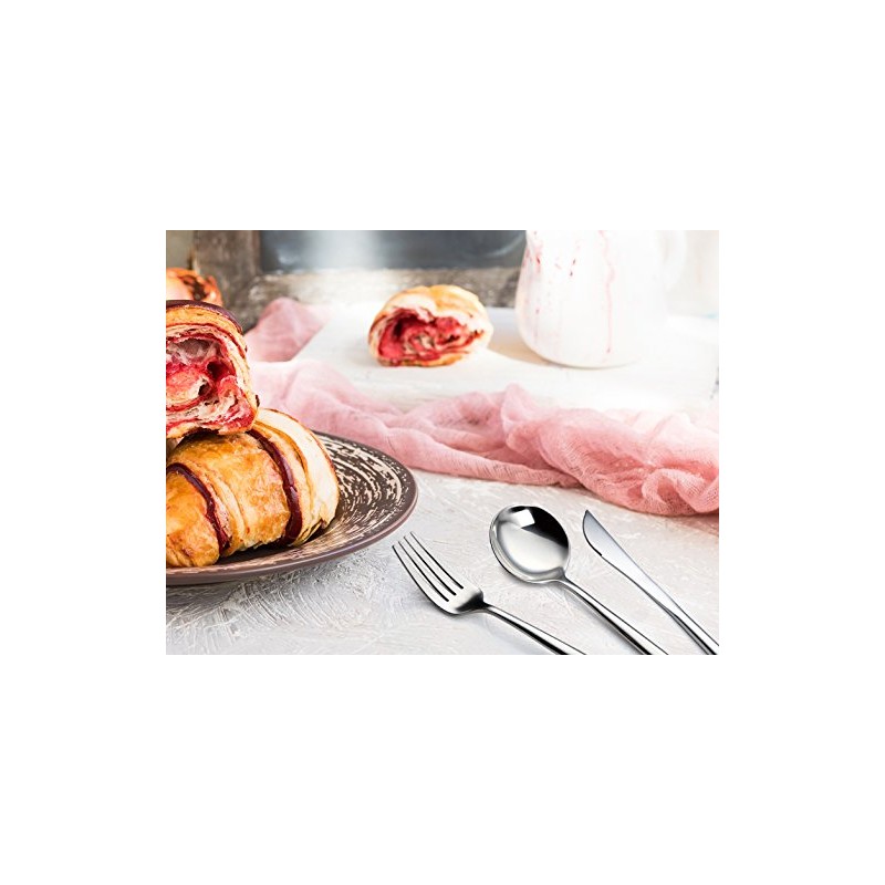 Modern Adaline Silverware Royal Cutlery Set By Bruntmor - 16