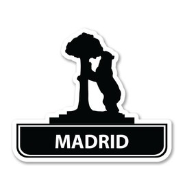 AK Wall Art Madrid Vinyl Sticker - Car Phone Helmet - Select Size
