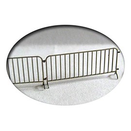 modellbahn-exklusiv Barrier grille, kit for 10 pieces, TT gauge, 1:120