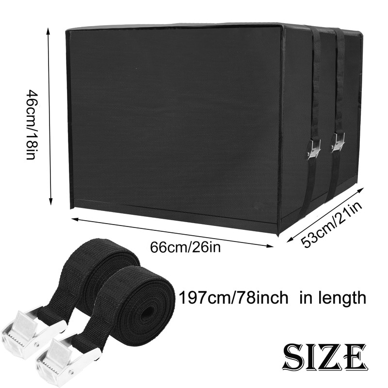 Insulated Air Conditioner Cover for Window Units, 3 Layers Waterproof