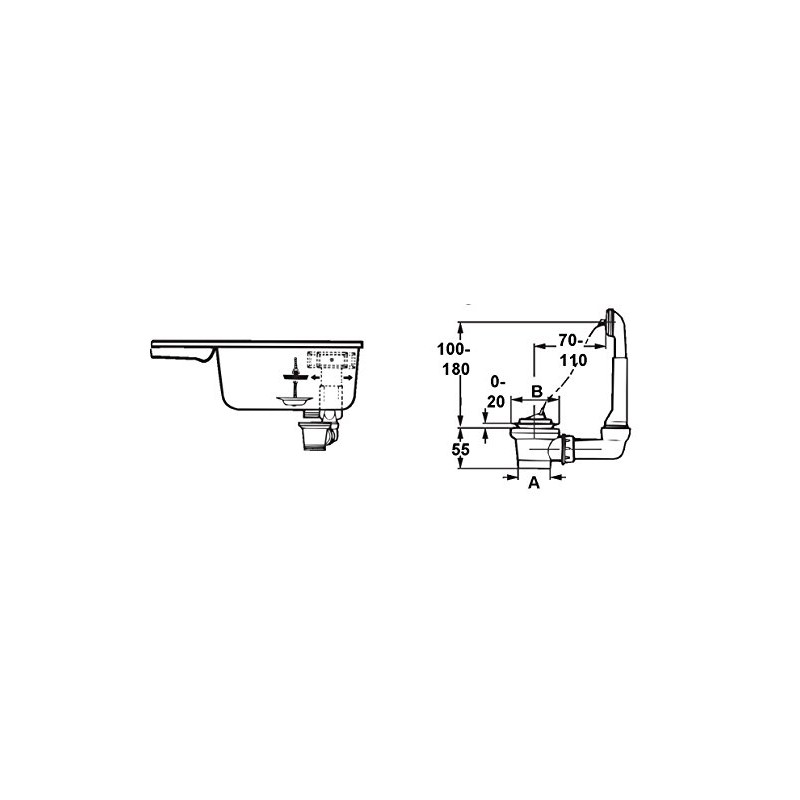 Viega 100834 7462,71 Drain and Overflow Set 1 1 /