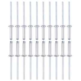 DTGN 3.2mm x 15mm (DXL) Blind Rivets - 60Pack - Good for Machinery Joining - Aluminum Dome Open End Rivet