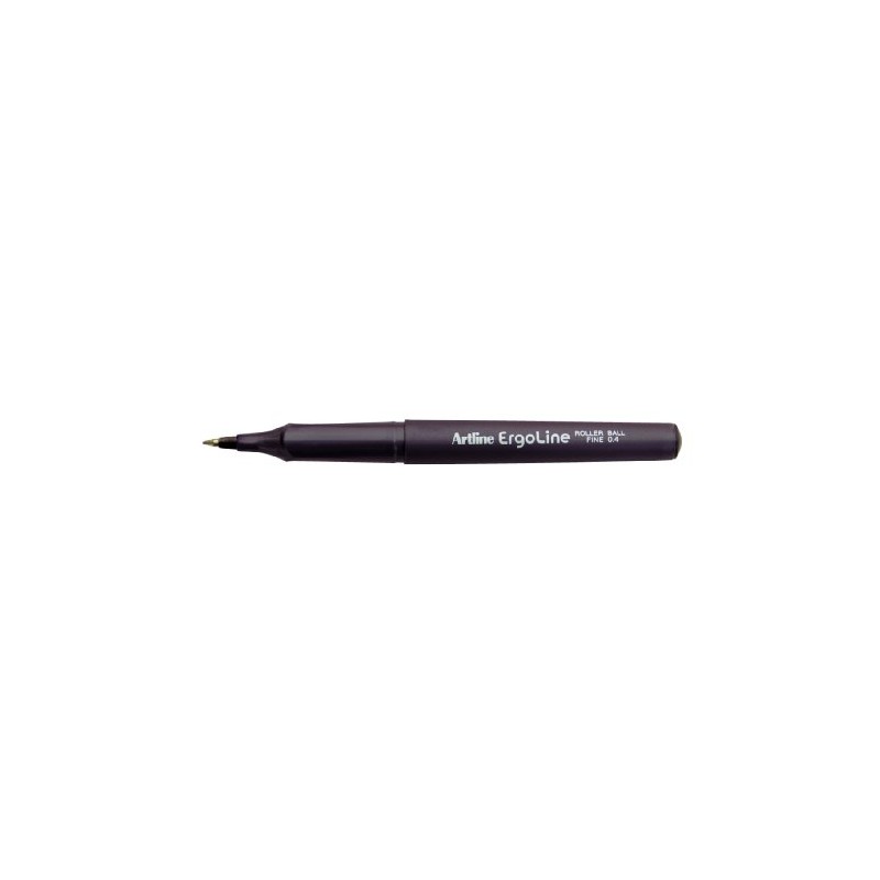 Artline Ergoline 0.7mm Fine Rollerball Pen - Black [Pack of