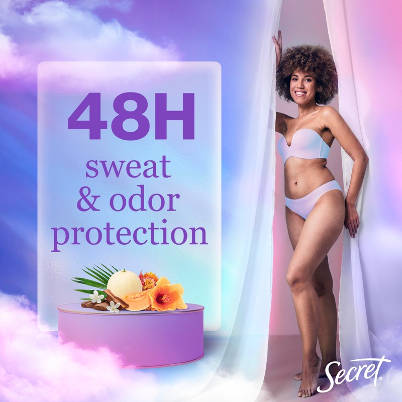 Secret Dry Spray Antiperspirant Deodorant for Women, 48hr Weightless Sweat