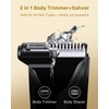 [2025 Upgraded] Men's Electric Shaver Kit, 2 in 1 Beard