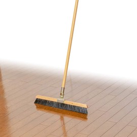 Azuma Kogyo BR314 Flexible Broom Wooden Handle 16.9 gal (45 L) For Sweeping Flooring Tiles, For Commercial Use, For Shops And Other Commercials, No Tools Required, Width 17.7 inches (45 cm), Handle Length 48.8 inches (124 cm)
