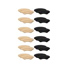 Yistoi 12 Stück Fersenpolster Schuhe, Fersenschutz für Schuhe, Schuheinlagen für zu Große Schuhe, Selbstklebende Fersenhalter, für Verbesserte Passform und Komfort in Schuhen für Männer und Frauen