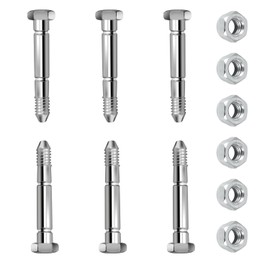 CFWMXG (6 Pack) 532005 53200500 510016 51001600 Snow Blower Shear Pins Bolts and Nuts Repaces ari-ens 532005 510016 51001600