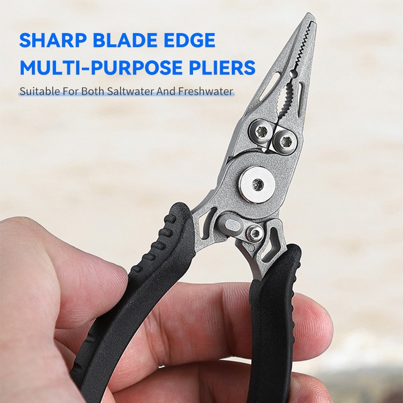 Aluminum Fishing Pliers Split Ring Pliers for Fishing Hook Remover
