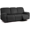 ULTICOR Squared Jacquard Design 8-Pieces Recliner Sofa Covers Stretch Reclining