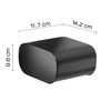 Gedy Toilet Roll Holder 11,7x 14,2x 9,6 Black