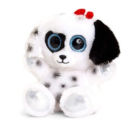 Animotsu SF6146 15 cm Dalmatian Plush Toy with Large Glitter Eyes and Soft Fur