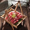 Zzooi Creative Bamboo Frame Sushi Sashimi Serving Hanging Plate -