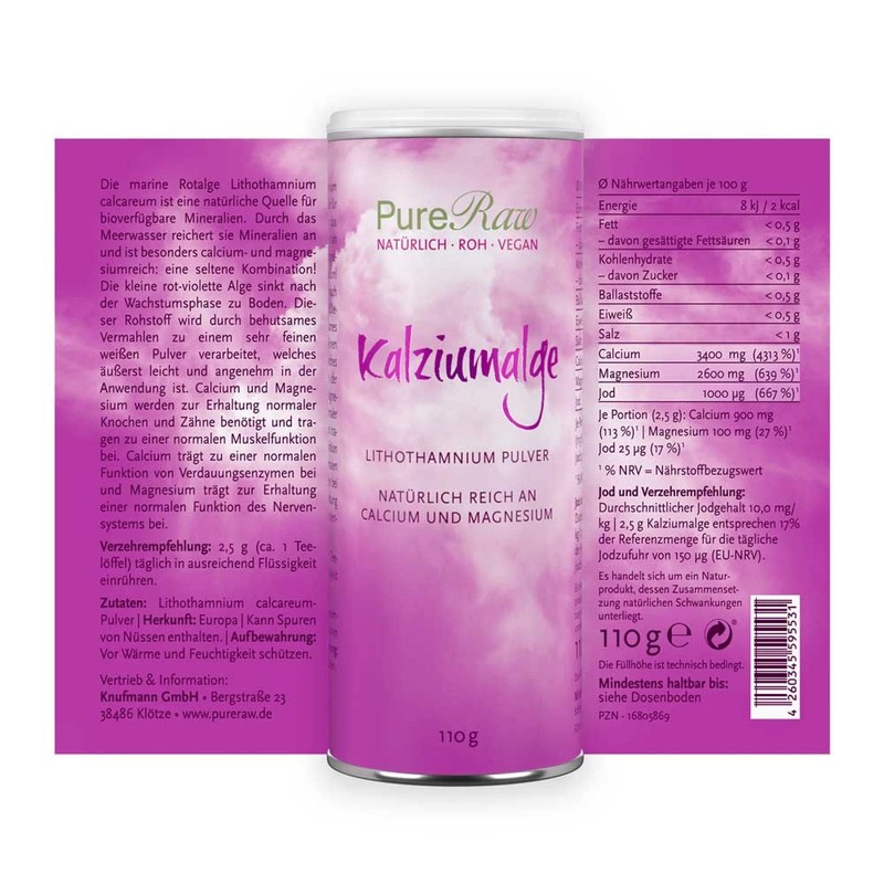 Calcium Algae Natural Calcium Powder - Calcium Carbonate Powder Lithothamnium