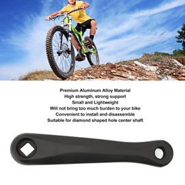152mm Diamond Hole Aluminum Alloy Bicycle Crank Arm Strong Support Pedal Crank Leg for Road Bike Folding Bicycle