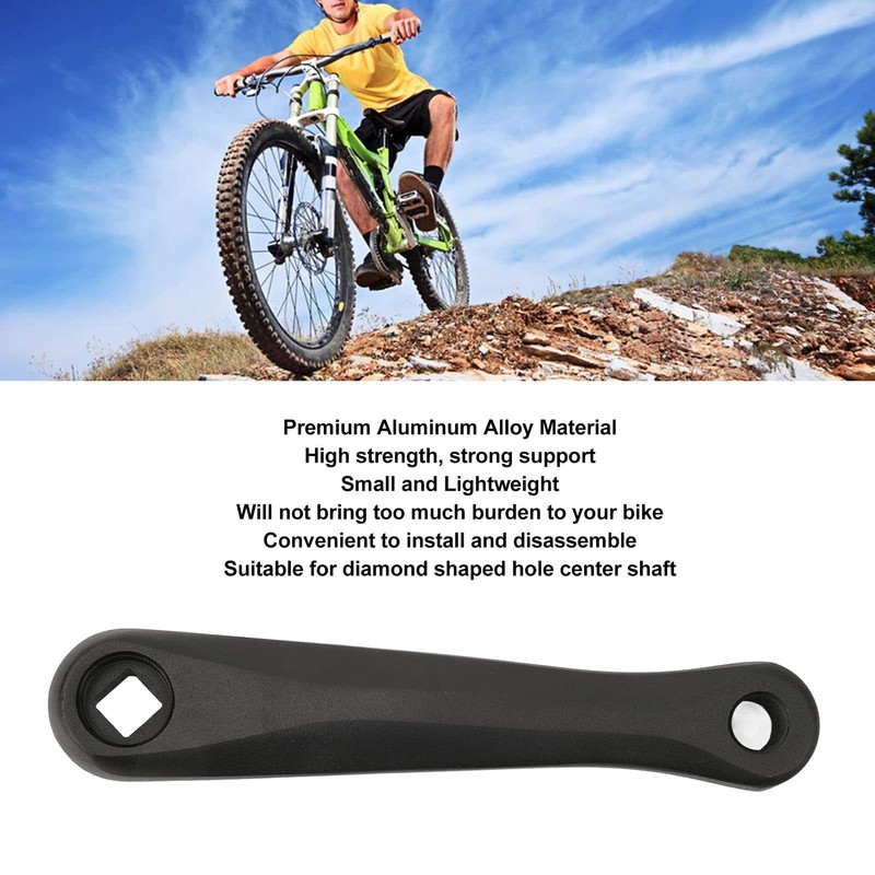 152mm Diamond Hole Aluminum Alloy Bicycle Crank Arm Strong Support