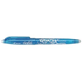Pilot Frixion Fine Line Heat/Friction Erasable Rollerball Pen 0.5mm Tip - Light Blue