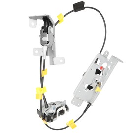 Rear Left Driver Side Door Lock Latch Actuator Cable Assembly Upper and Lower Replacement for Ford F150 Extended Cab 2004 2005 2006 2007 2008 Replaces# 6L3Z-18264A01-B, 8L3Z-18264A01-B