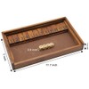 Juegoal Shut The Box Wooden Board Dice Game with 12