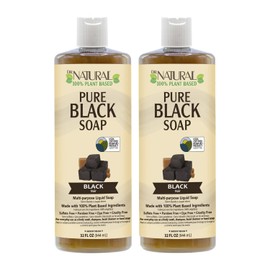 Dr. Natural Pure Black Liquid Soap 2-pack (Black, 64oz)