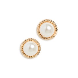 SHASHI Women's Pearl Cluster Studs, Gold/Pearl, One Size