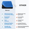 Gel Seat Cushion for Long Sitting, Double Thick, Pressure Relief