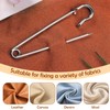 BUOKKON 30Pcs 3" Large Safety Pins, Three Colors Heavy Duty