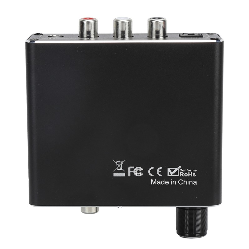 Digital to Analog Fiber Converter Volume Adjustment Coaxial to 5.1