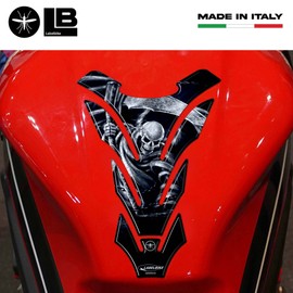 labelbike - 3D Sticker Motorcycle Tank Pad Universal Protection Resin Graphics "Horror Death Reaper"