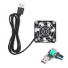 50mm USB Fans with Speed Control,USB Brushless Cooling DC 5V